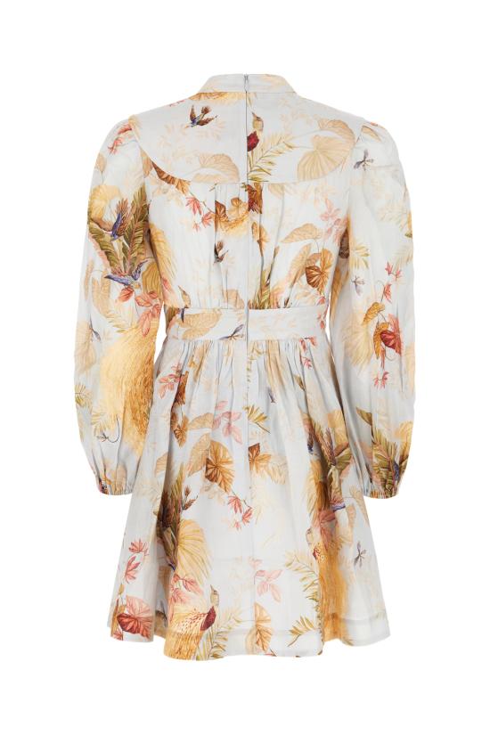 25FW 짐머만 숏 원피스 5147DSS253 LBPFL LIGHT BLUE PALM FLORAL - ZIMMERMANN