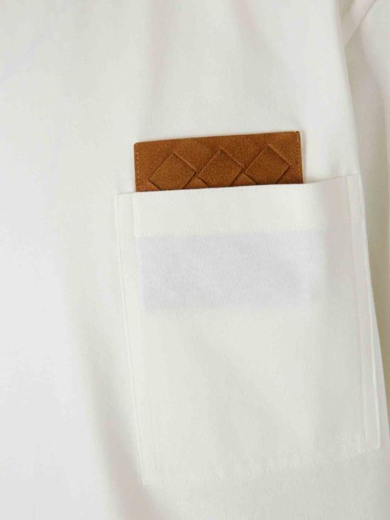 25FW 보테가베네타 반팔 티셔츠 838924V4N509071 CHALK DOM - BOTTEGA VENETA