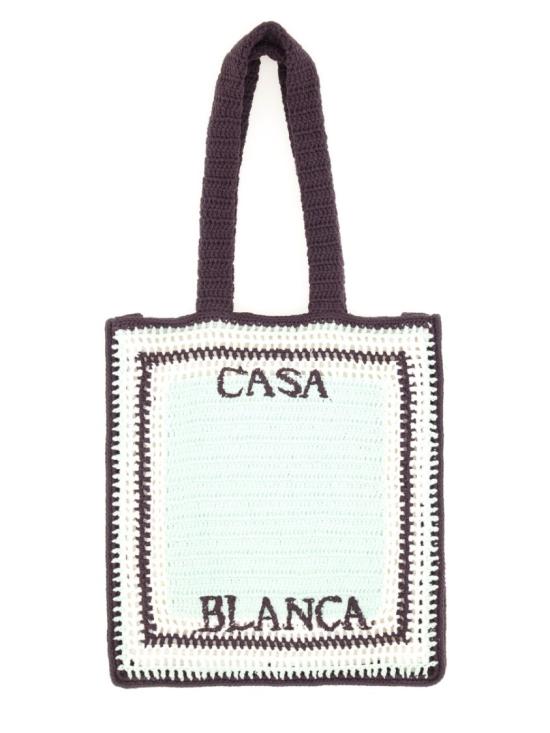 25FW 카사블랑카 숄더백 A AW25 BAG 163 01AUBERGINE White - CASABLANCA