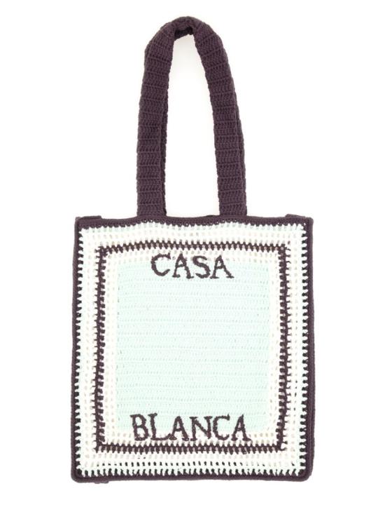 25FW 카사블랑카 숄더백 A AW25 BAG 163 01AUBERGINE White