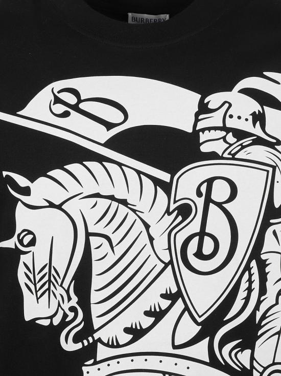 25SS 버버리 EKD 로고 프린트 코튼 숏슬리브 티셔츠 8095058 A1189 Black - BURBERRY
