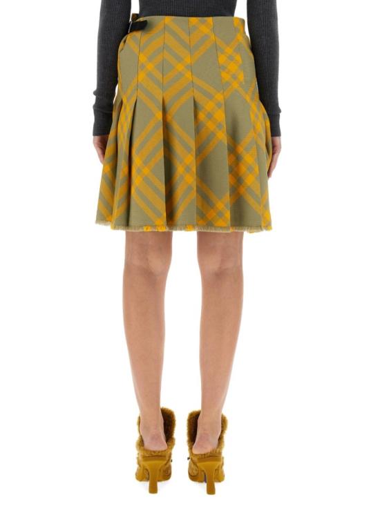  버버리 숏 스커트 8077203 B7363 Yellow - BURBERRY