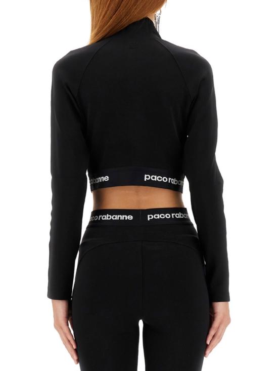  파코라반 긴팔 티셔츠 23AJTO609PA0092 P001 Black - PACO RABANNE