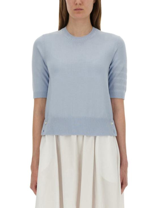 25FW 톰브라운 반팔 티셔츠 FKA498AY3036482 LIGHT BLUE DOM