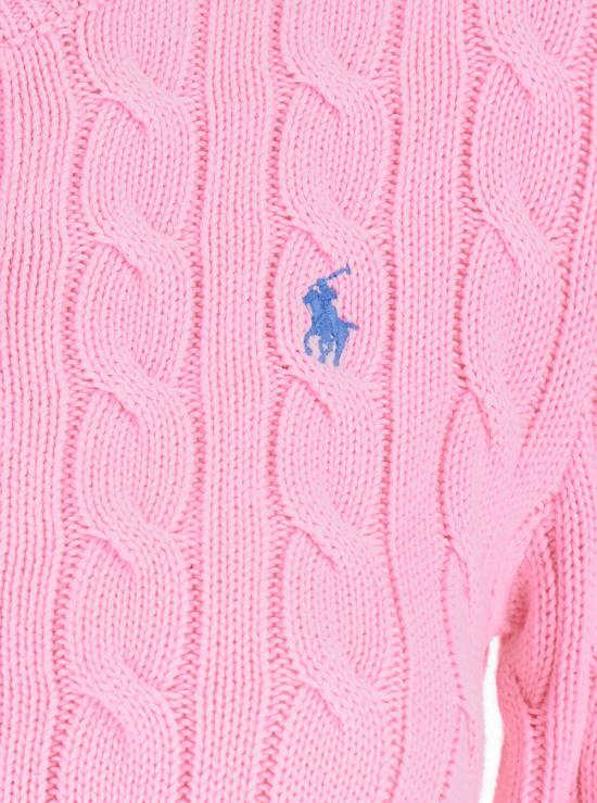 25FW 폴로 랄프로렌 폴로 자수 케이블 니트 가디건 211971868010 PINK DOM - POLO RALPH LAUREN