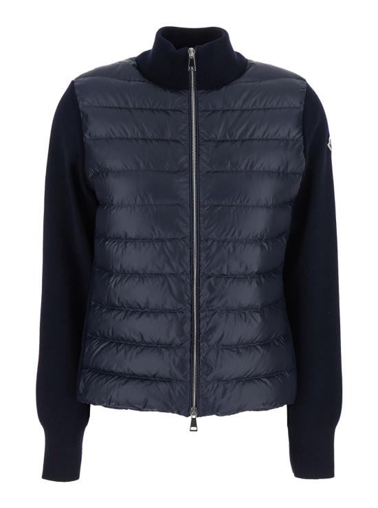 25FW 몽클레어 숏패딩 울 집업 가디건 9B00023M1131742 BLU DOM