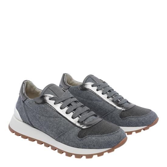 25FW 브루넬로 쿠치넬리 스니커즈 MZ26G1960 C003 Grey - BRUNELLO CUCINELLI