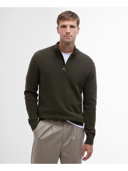 25FW 바버 스웨터 MKN0837 MKN OL91 Green - BARBOUR