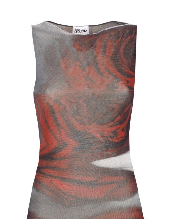 25FW 장 폴 고티에 롱 원피스 DR053M011P010230 RED - JEAN PAUL GAULTIER