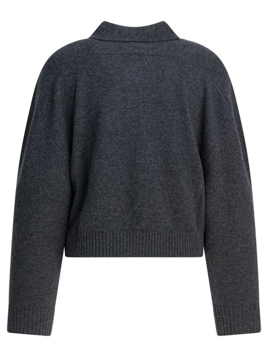 25FW 루루 드 세종 폴로 티셔츠 HOMERE LDSANTHRACITE MELANGE GREY - LOULOU DE SAISON