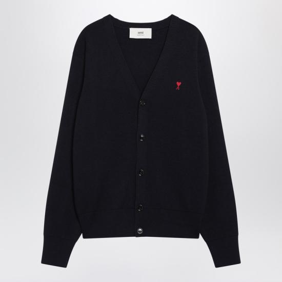  아미 ADC 울 V넥 가디건  HKC361001 Blue