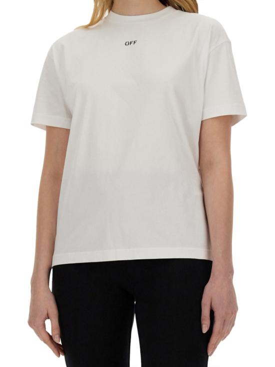  오프화이트 반팔 티셔츠 OWAA089 S24JER0090101 White - OFF WHITE