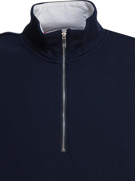 25FW 톰브라운 집업 니트 MJT503A Blue - THOM BROWNE