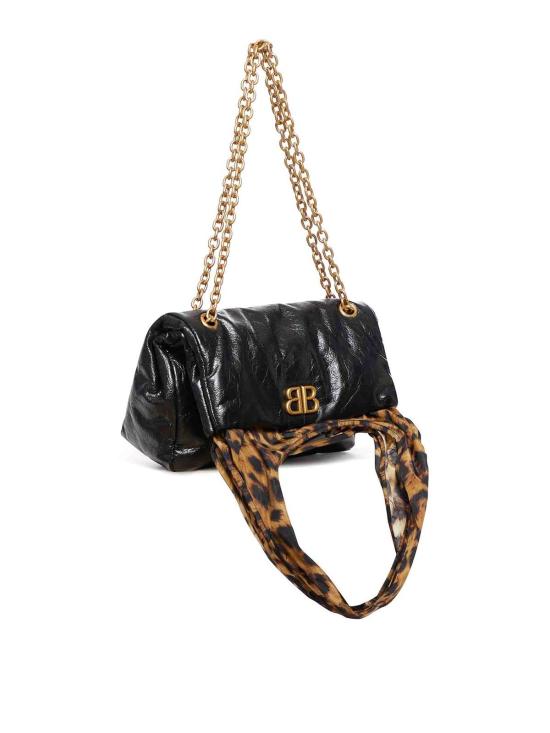 25SS 발렌시아가 모나코 스몰 체인 숄더백 7918472AA5C1062 Black - BALENCIAGA