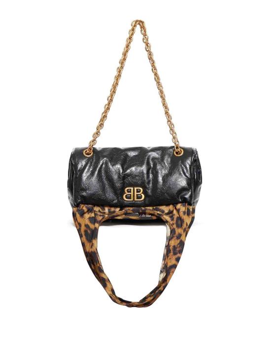 25SS 발렌시아가 모나코 스몰 체인 숄더백 7918472AA5C1062 Black