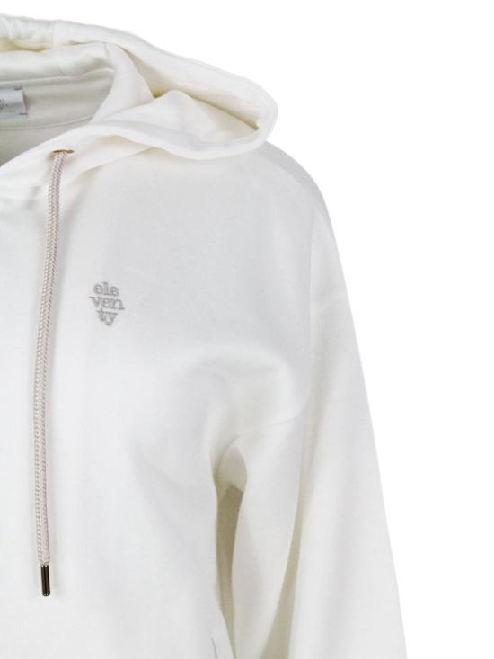 25FW 일레븐티 후드 티셔츠 K80FELI06 FEL01A WHITE - ELEVENTY
