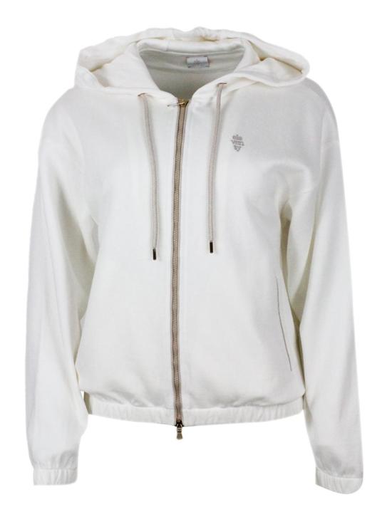 25FW 일레븐티 후드 티셔츠 K80FELI06 FEL01A WHITE