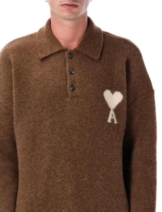 25FW 아미 스웨터 UPL408KN0135 217 NOISETTE - AMI