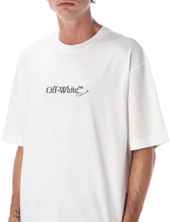 25FW 오프화이트 반팔 티셔츠 OMAA120F25JER00C 0110 WHITE - OFF WHITE