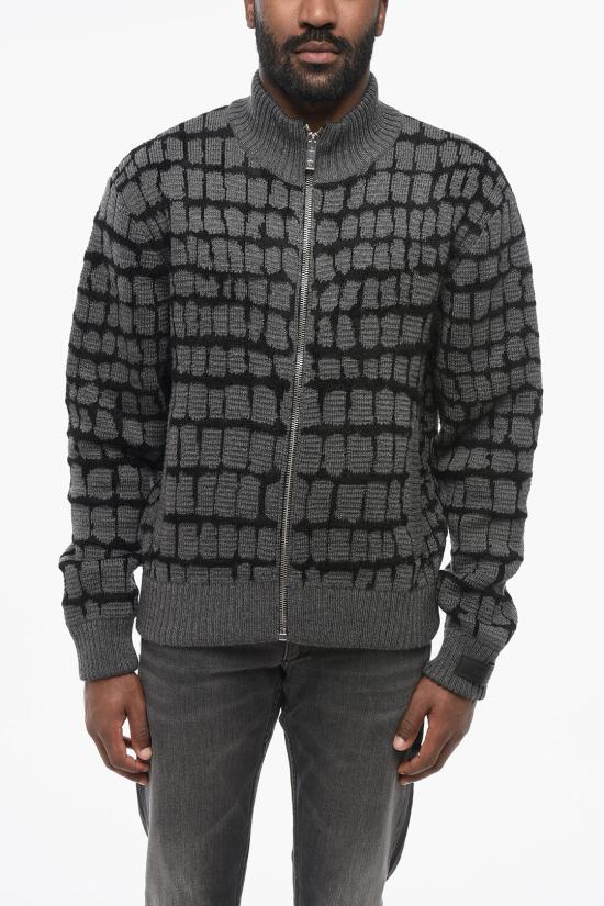  베르사체 집업 니트 1012392 1A08743 1E060 Gray