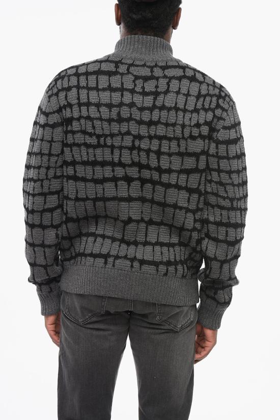  베르사체 집업 니트 1012392 1A08743 1E060 Gray - VERSACE