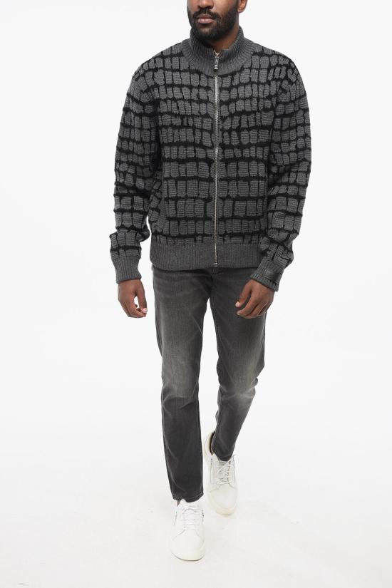  베르사체 집업 니트 1012392 1A08743 1E060 Gray - VERSACE