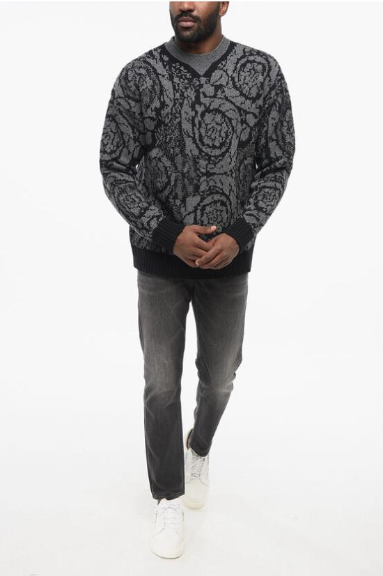  베르사체 스웨터 1013400 1A09516 1B000 Gray - VERSACE