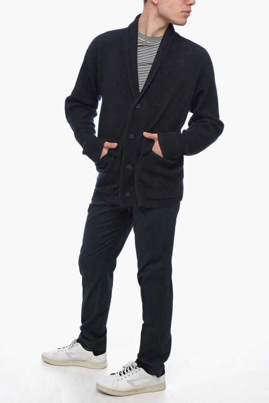  에르메네질도제냐 가디건 VYD60 ZZ155 504 Blu Grigio - ERMENEGILDO ZEGNA