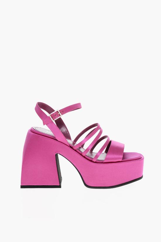  노달레토 샌들 NO11 28 124 SHOCKING PINK SATIN Pink - NODALETO