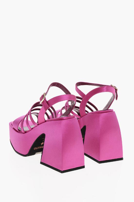  노달레토 샌들 NO11 28 124 SHOCKING PINK SATIN Pink - NODALETO