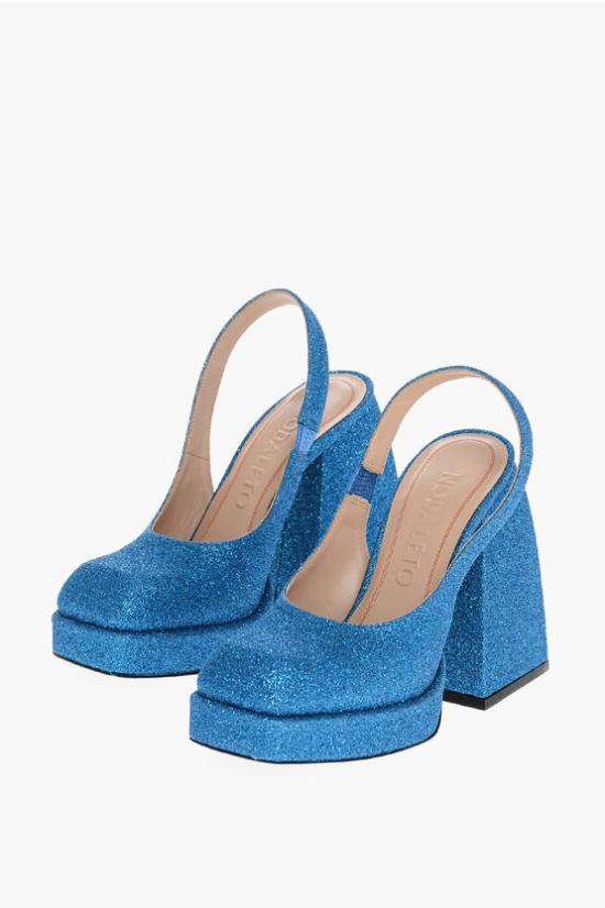  노달레토 힐/펌프스 NO11 81 118 TURQUOISE GLITTER Light blue