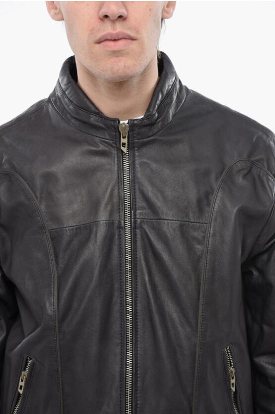  디젤 가죽 자켓 A12994 0IMAZ 9XX Gray - DIESEL