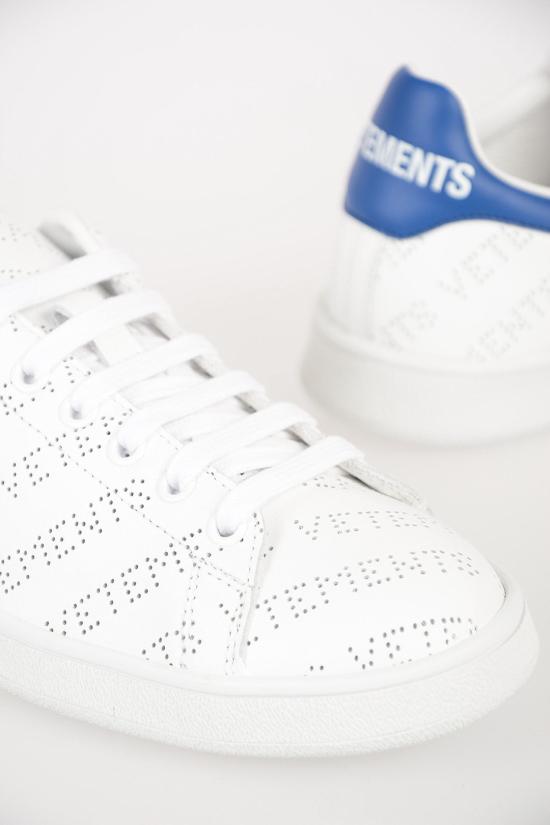  베트멍 뮬/슬리퍼 VTSMT3 PERFORATED SNEAKERS BLUE WHITE White - VETEMENTS