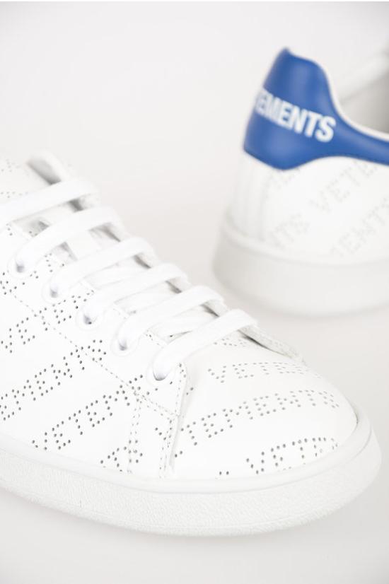  베트멍 뮬/슬리퍼 VTSMT3 PERFORATED SNEAKERS BLUE WHITE White - VETEMENTS