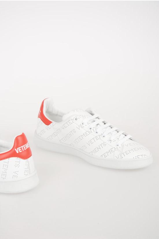  베트멍 뮬/슬리퍼 VTSMT3 PERFORATED SNEAKERS RED WHITE White - VETEMENTS