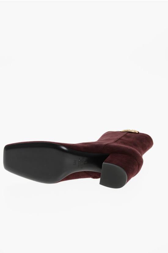  발렌티노 가라바니 부츠 5W2S0JX4EPRYV8 Burgundy - VALENTINO GARAVANI