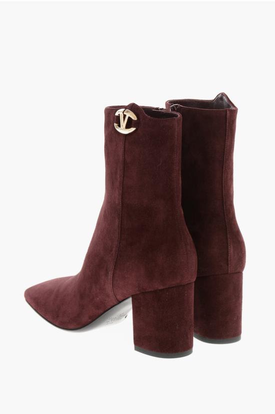  발렌티노 가라바니 부츠 5W2S0JX4EPRYV8 Burgundy - VALENTINO GARAVANI
