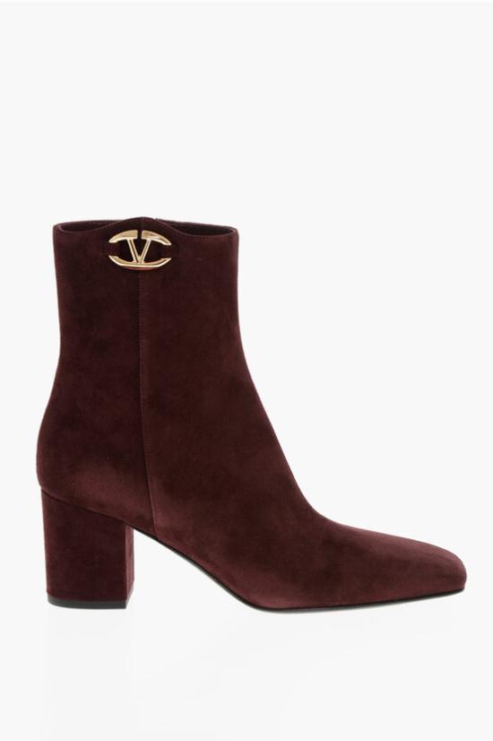  발렌티노 가라바니 부츠 5W2S0JX4EPRYV8 Burgundy - VALENTINO GARAVANI