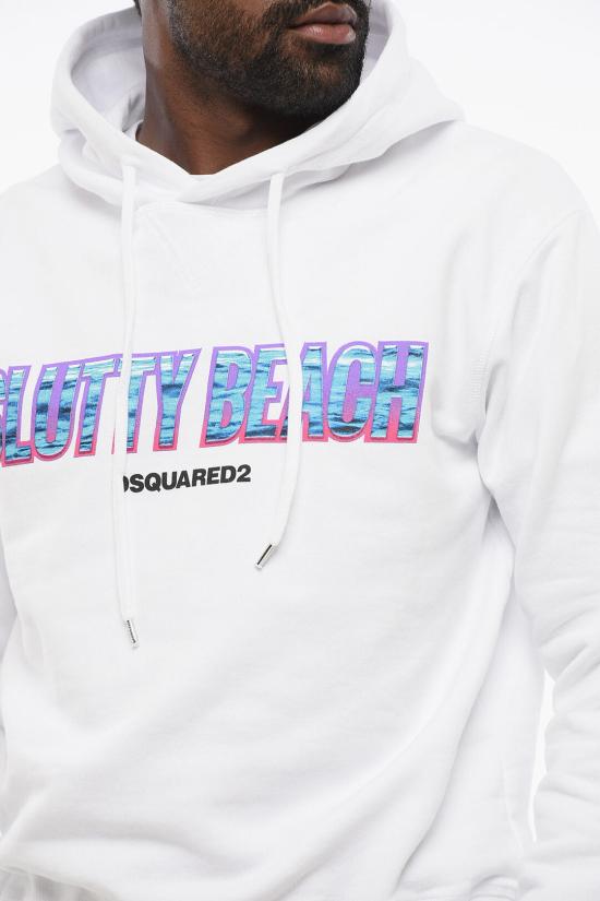  디스퀘어드2 후드 티셔츠 S71GU0661 S25551 100 White - DSQUARED2