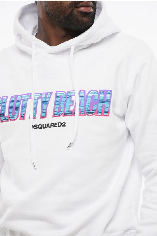  디스퀘어드2 후드 티셔츠 S71GU0661 S25551 100 White - DSQUARED2