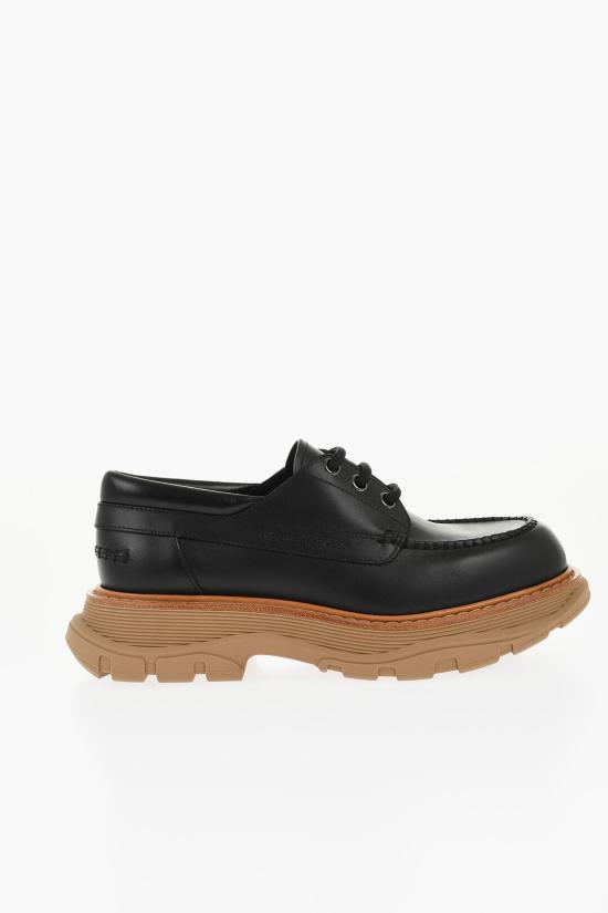  알렉산더 맥퀸 트레드 레이스업 슈즈 794494WIFR1 1056 Black - ALEXANDER MCQUEEN