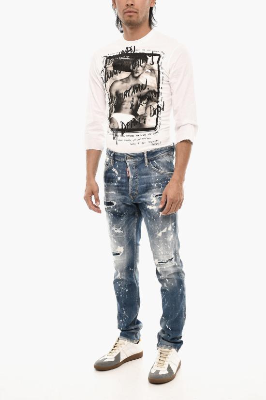  디스퀘어드2 데님 팬츠 S74LB1443 S30789 470 Blue - DSQUARED2