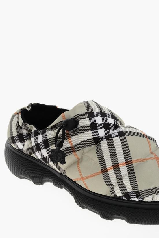  버버리 체크 필로우 뮬 8092649 C1200 Beige - BURBERRY