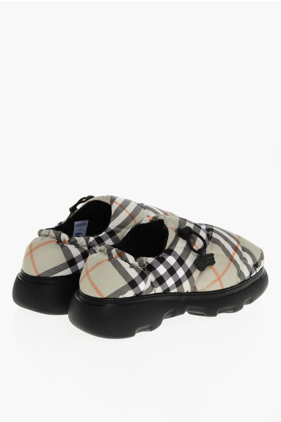  버버리 체크 필로우 뮬 8092649 C1200 Beige - BURBERRY