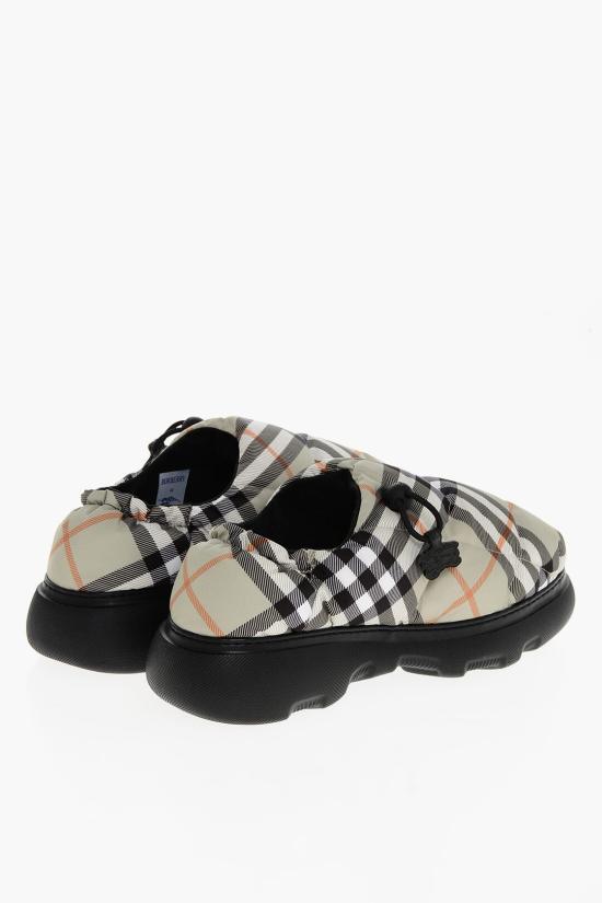  버버리 체크 필로우 뮬 8092649 C1200 Beige - BURBERRY