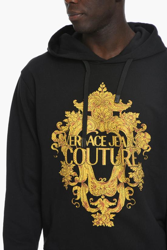  베르사체 후드 티셔츠 73GAIP02 CF01P G89 Black - VERSACE