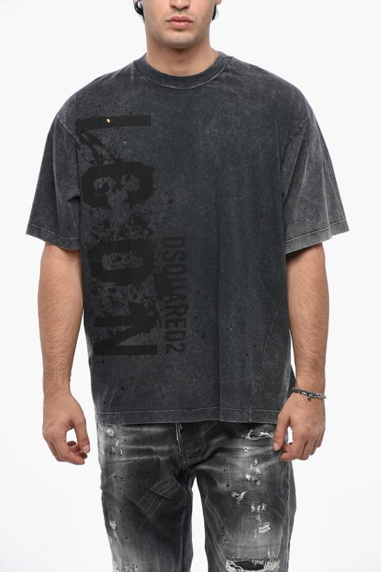  디스퀘어드2 반팔 티셔츠 S79GC0085 S21600 814 Gray