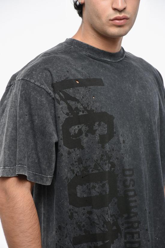  디스퀘어드2 반팔 티셔츠 S79GC0085 S21600 814 Gray - DSQUARED2