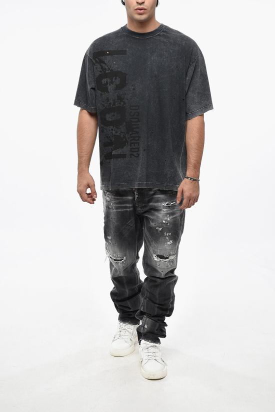  디스퀘어드2 반팔 티셔츠 S79GC0085 S21600 814 Gray - DSQUARED2