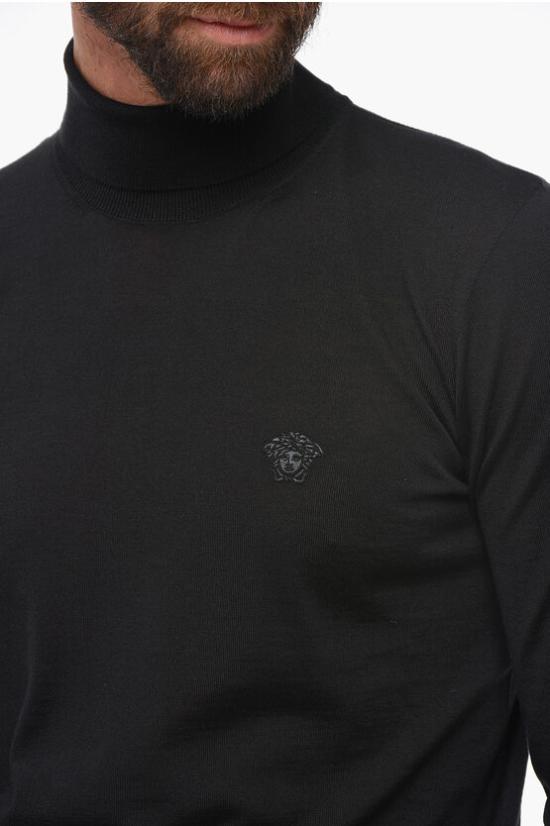  베르사체 터틀넥 1011344 1A07614 1B000 Black - VERSACE